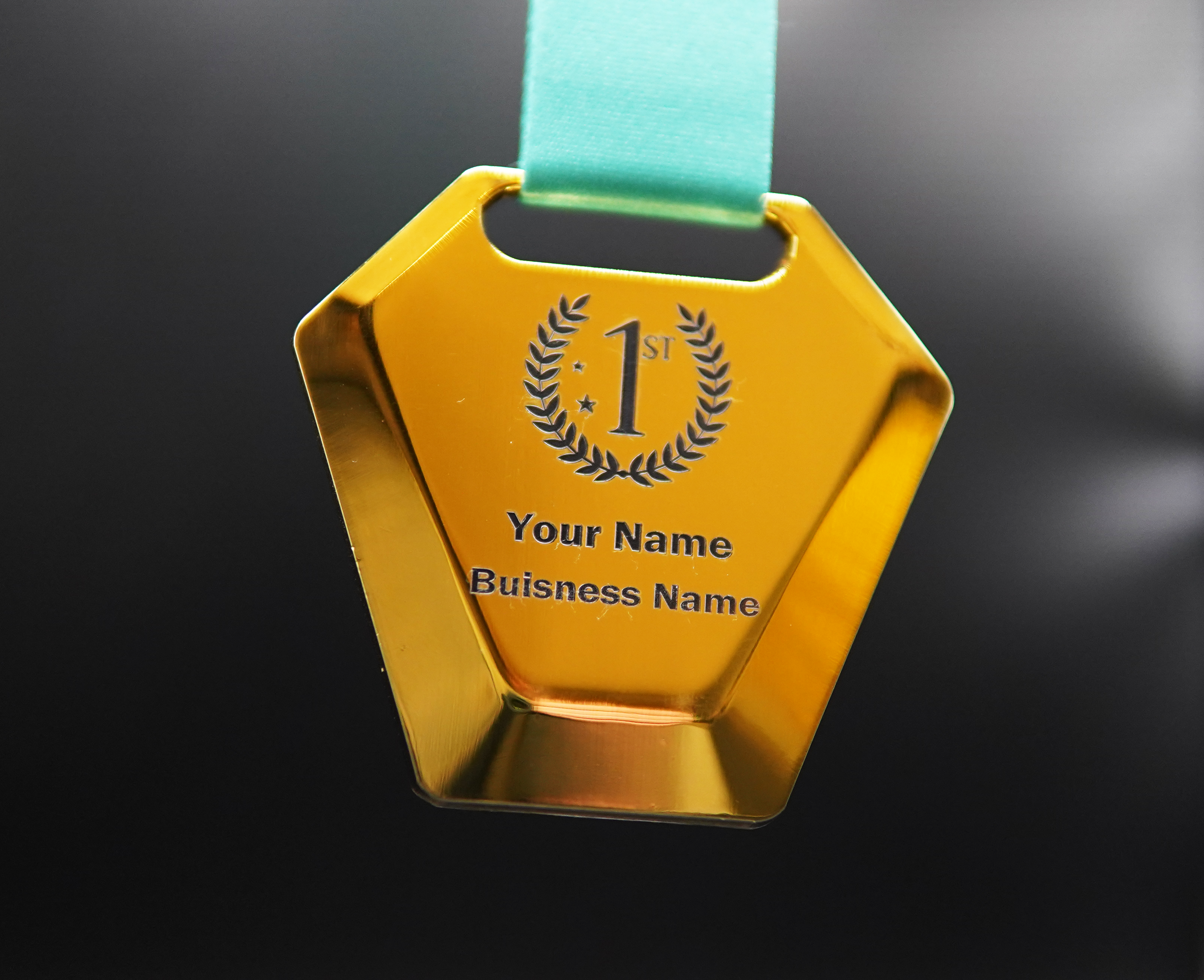 Gold engraved medal from MBC